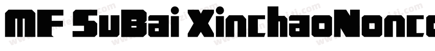 MF SuBai XinchaoNoncommercial) Regu字体转换